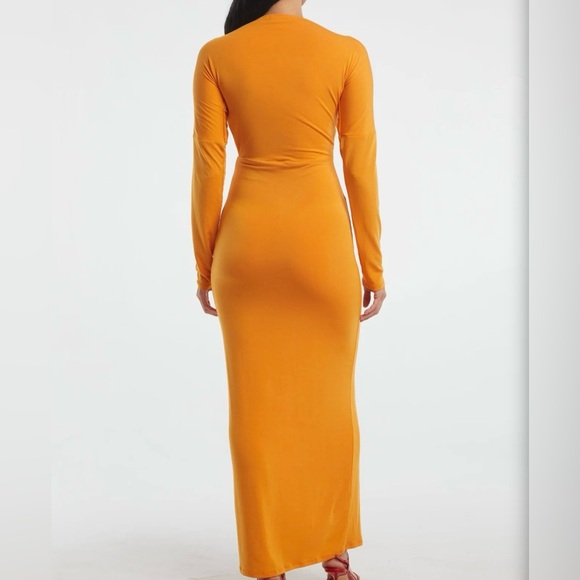 THE LINE BY K PASCAL DRESS TANGERINE - XS - Picture 3 of 7